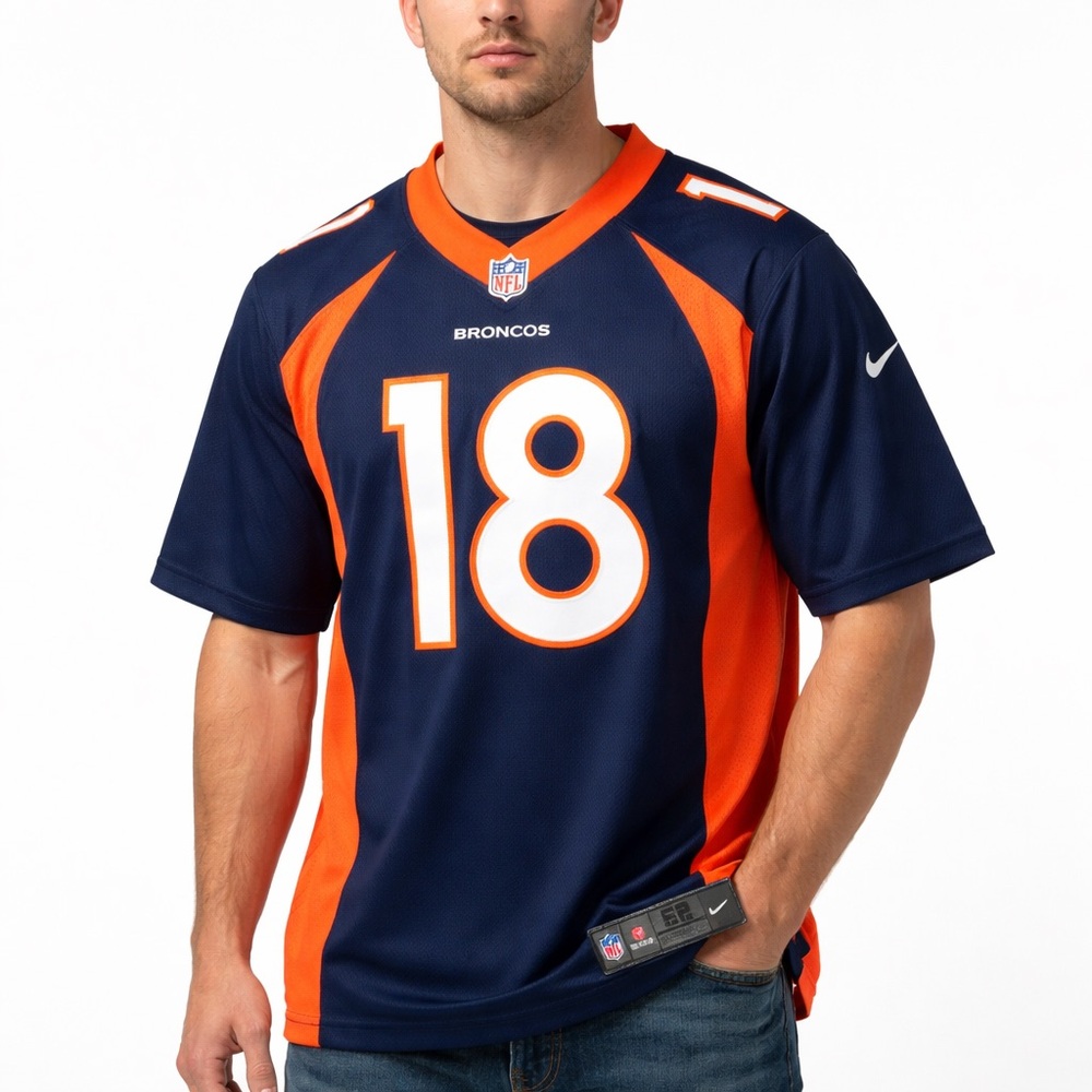 Nike Denver Broncos Peyton Manning #18 Jersey Size 52 NFL